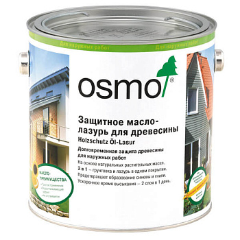 Защитное масло-лазурь для нар. работ OSMO Holzschutz ol-lasur Защитное масло-лазурь для нар. работ OSMO Holzschutz ol-lasur